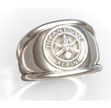 INFANTERIE ALPINE - Argent massif - Armée de Terre