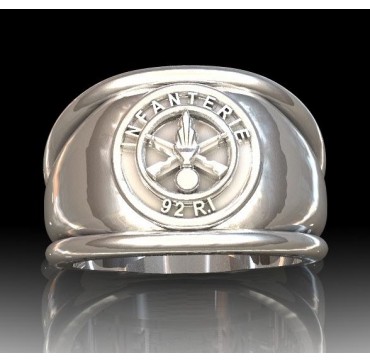 INFANTERIE 92EME RI - Argent massif - Armée de Terre