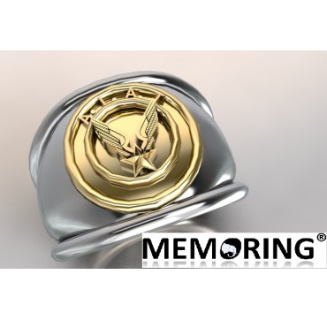 ALAT - Argent massif + Plateau Or massif 9 carats 375/1000eme - Armée de Terre