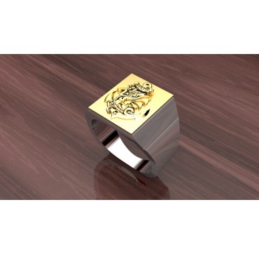 8EME RPIMa - Argent massif + Plateau or massif 9 carats  - Armée de Terre
