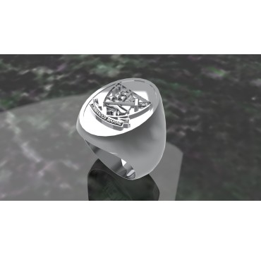 Commandos de marine Ovale- Argent massif - Marine Nationale