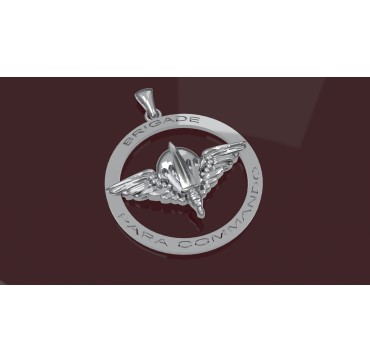  Médaillon 3EME PARA COMMANDO BELGE