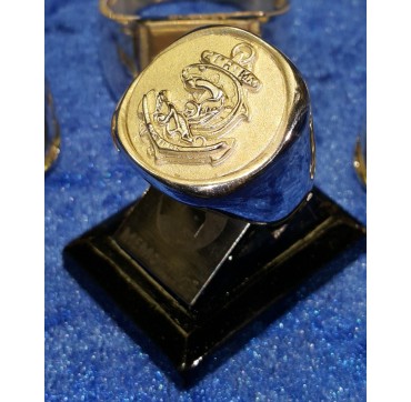 21EME RIMa - Argent massif + Plateau or massif 9 carats- Armée de Terre