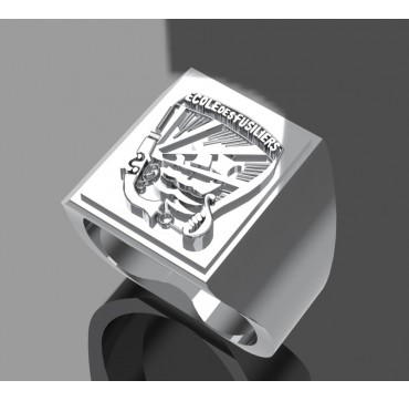 ECOLE DES FUSILIERS MARINS  Ovale- Argent massif - Marine Nationale