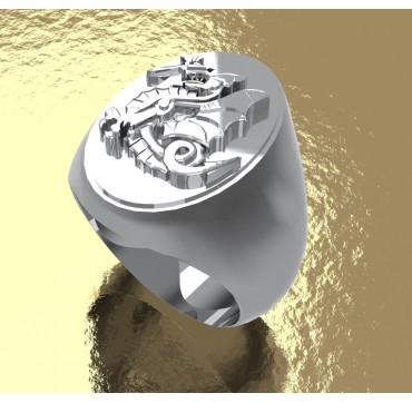 Chimère 1er RPIMa - Ovale Argent massif - Armée de Terre 