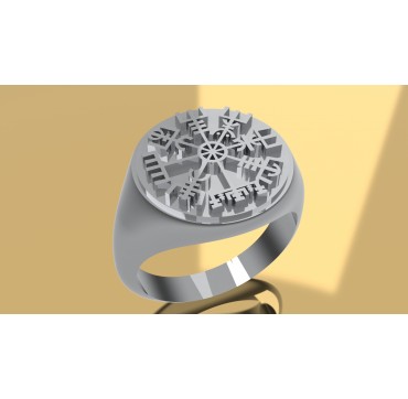 VICKING VEGVISIR- Argent massif - 