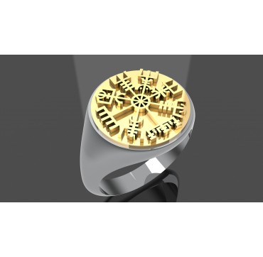 VICKING VEGVISIR - Argent massif - 