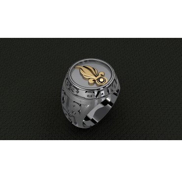 LEGION ETRANGERE CAMERONE - Argent massif + Plateau or massif - Armée de Terre