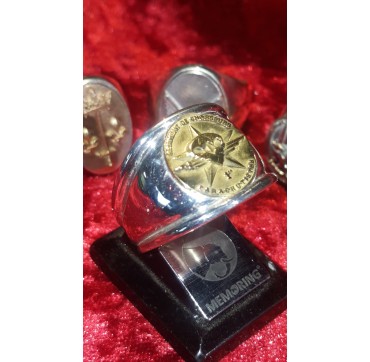 1er-rcp-regiment-chasseurs-parachutistes - Argent massif + Plateau or massif 9 carats - Armée de Terre
