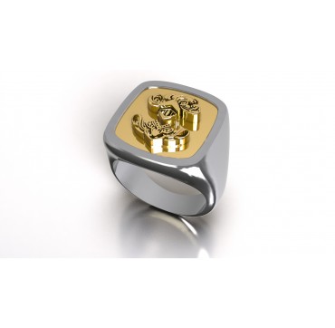 Blindée & Cavalerie - Argent massif + Armée de TerrePlateau Or massif 9 carats 375/1000eme