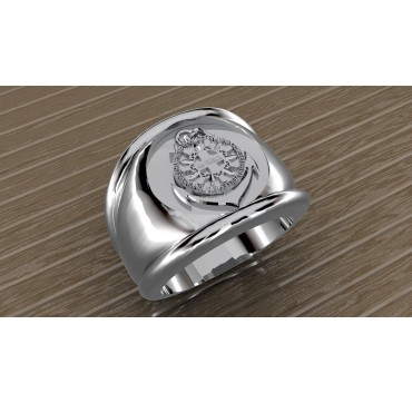  4 eme RIMa Troupes de marine - Argent massif - Armée de Terre
