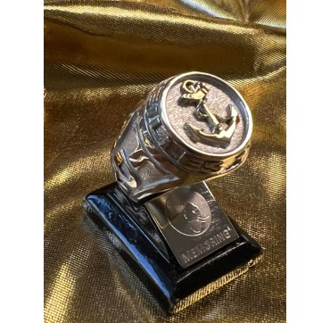400 EME ANNIVERSAIRE TDM - Argent massif + Plateau or massif 9 carats- Armée de Terre