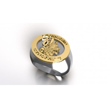TECHNICIEN CYNOPHILE ARGENT ET OR 18 CARATS